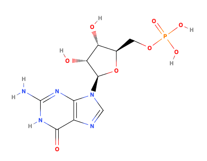 Structural formula of Guanylate